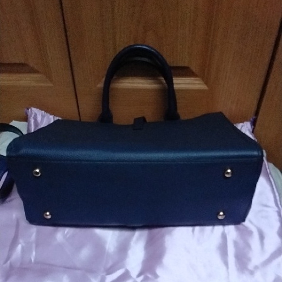 Mia K Collection Navy Blue Handbag and Wallet Set - Picture 9 of 13